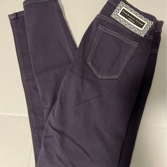 Peach Love California Denim - NWT Peach Love California Women's Skinny Jeans - Eggplant color